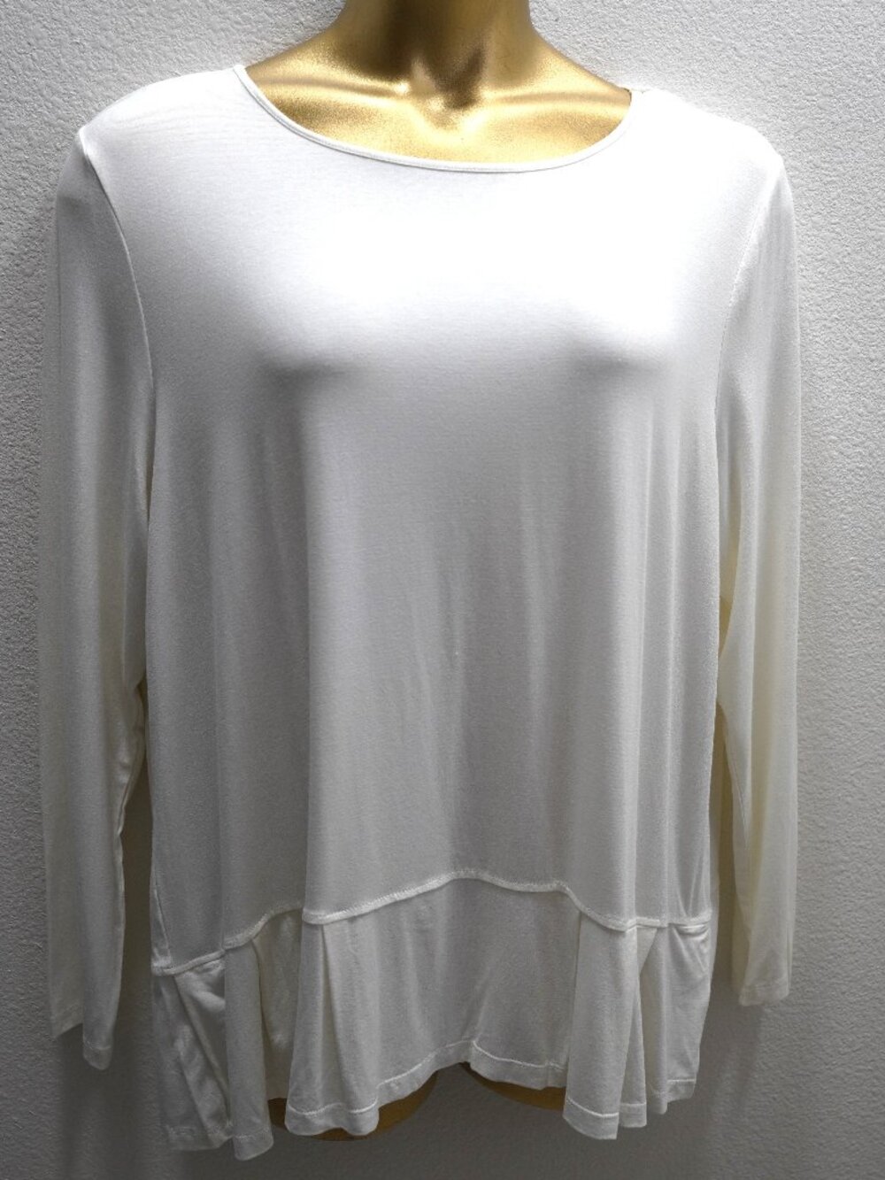 Soft Surroundings Ethereal Softgirl Balletcore pleated hem top size 1X NWTS